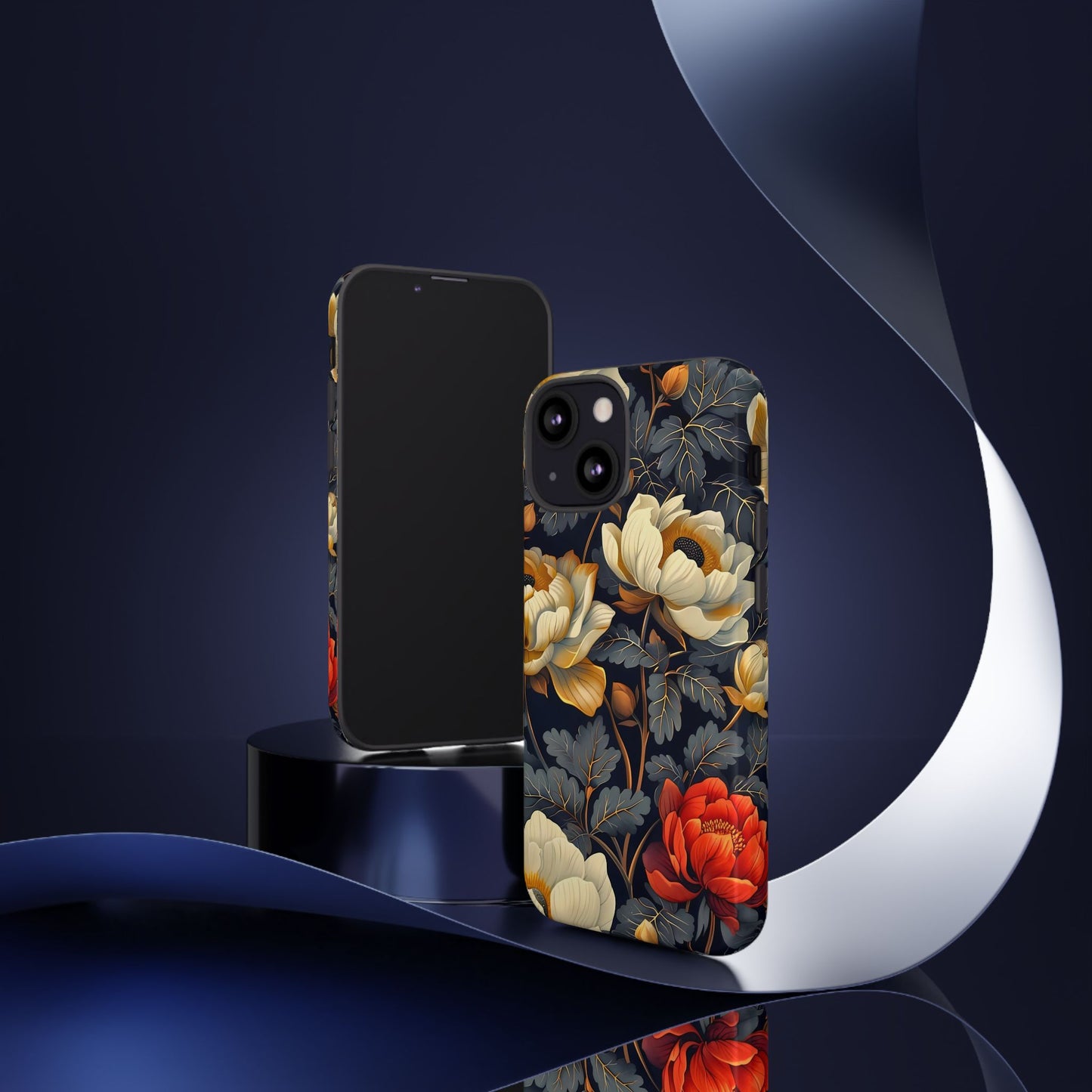 Floral Phone Case - Tough Cases, Stylish Mobile Cover, Flower Design, Holiday Gift, Trendy Accessory, Eco-Friendly Case