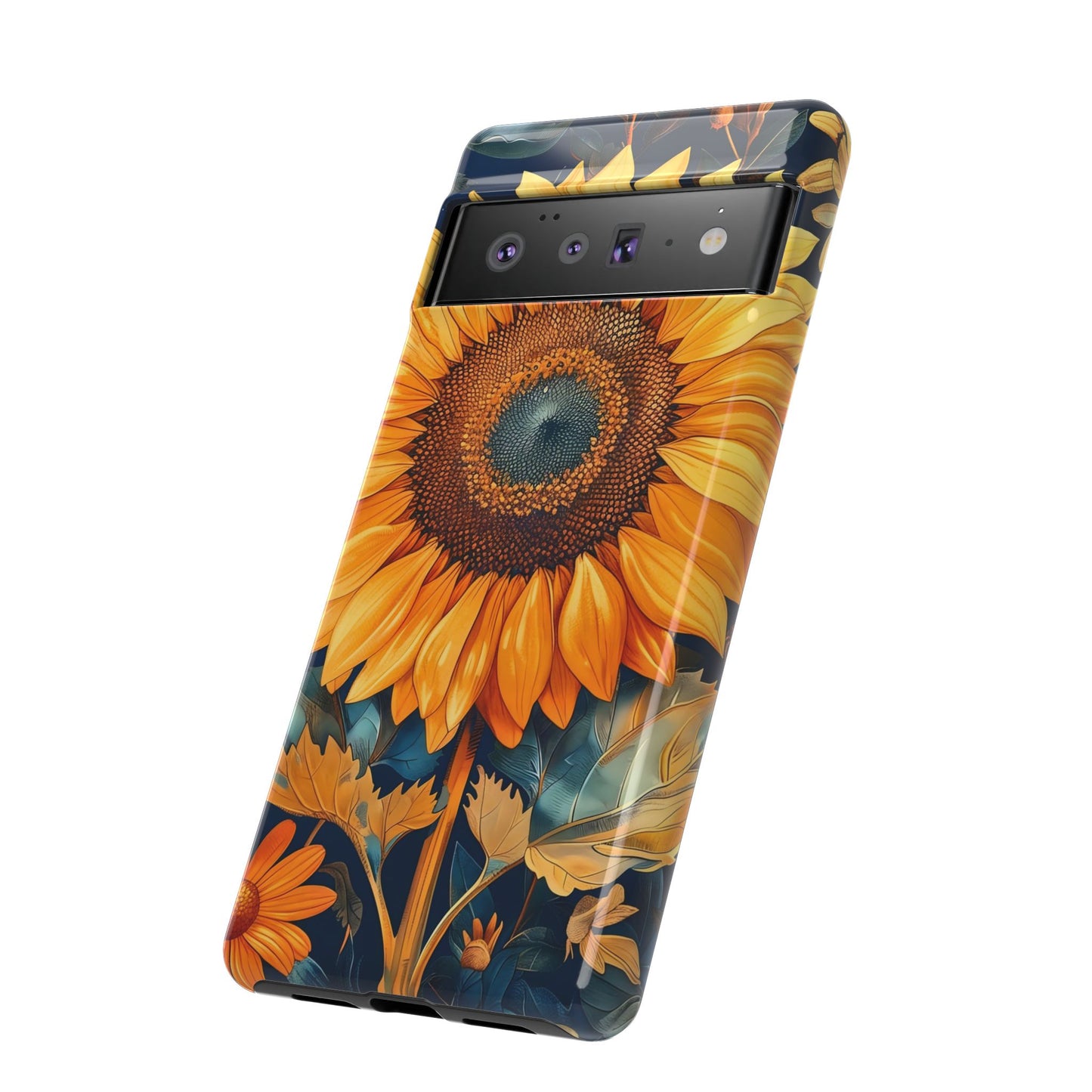 Sunflower Phone Case - Floral Design for Nature Lovers, Cute Spring Accessory, Gift for Her, Eco-Friendly Cover