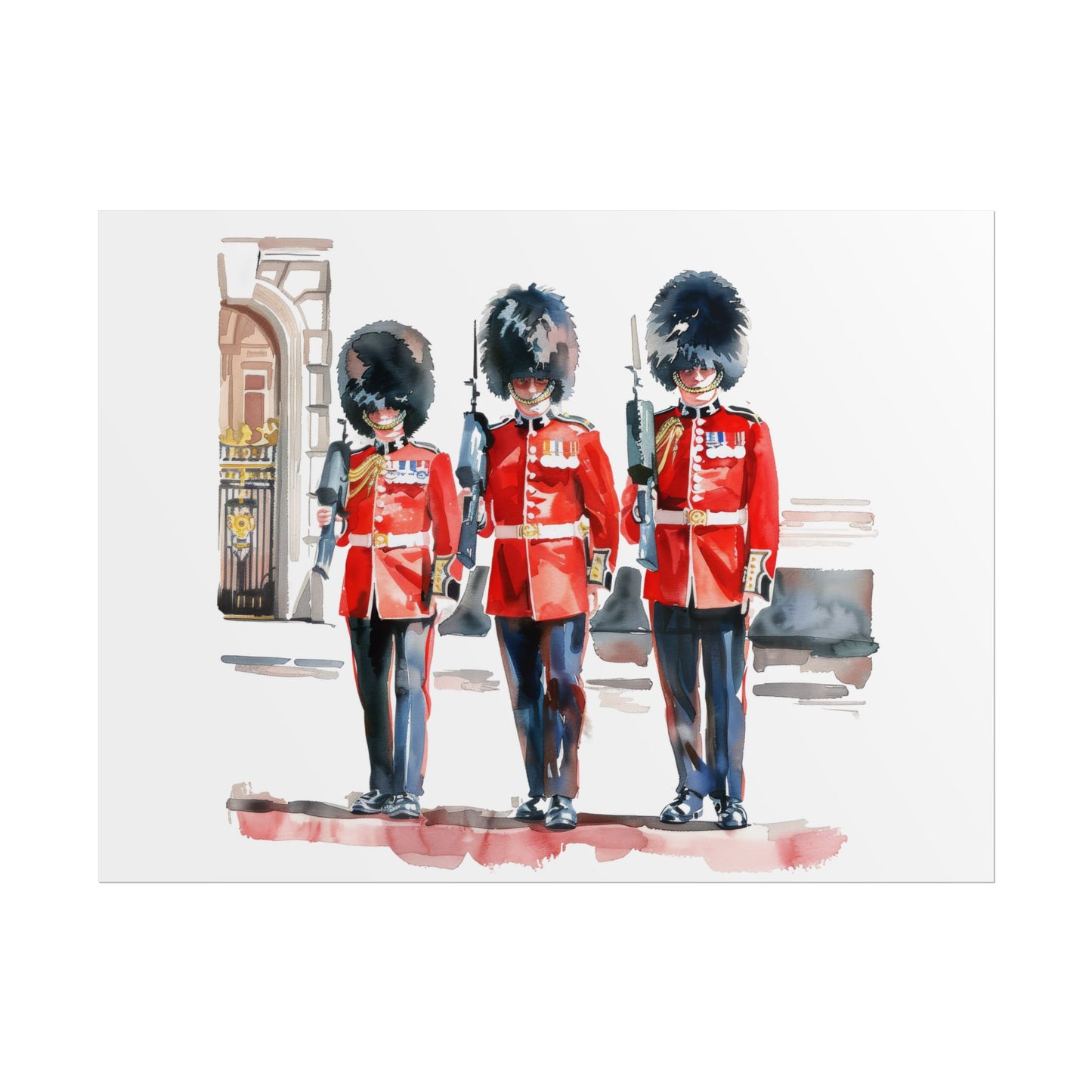 London Guard Roll-Up Posters, British Soldier Art Prints, Home Decor, Travel Gifts, Wall Art for Various Occasions