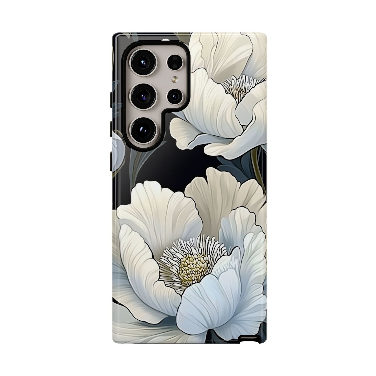 Floral Phone Case, Tough Cases for Women, Stylish Phone Cover, Floral Design Phone Protector, Nature Inspired Tech Accessories