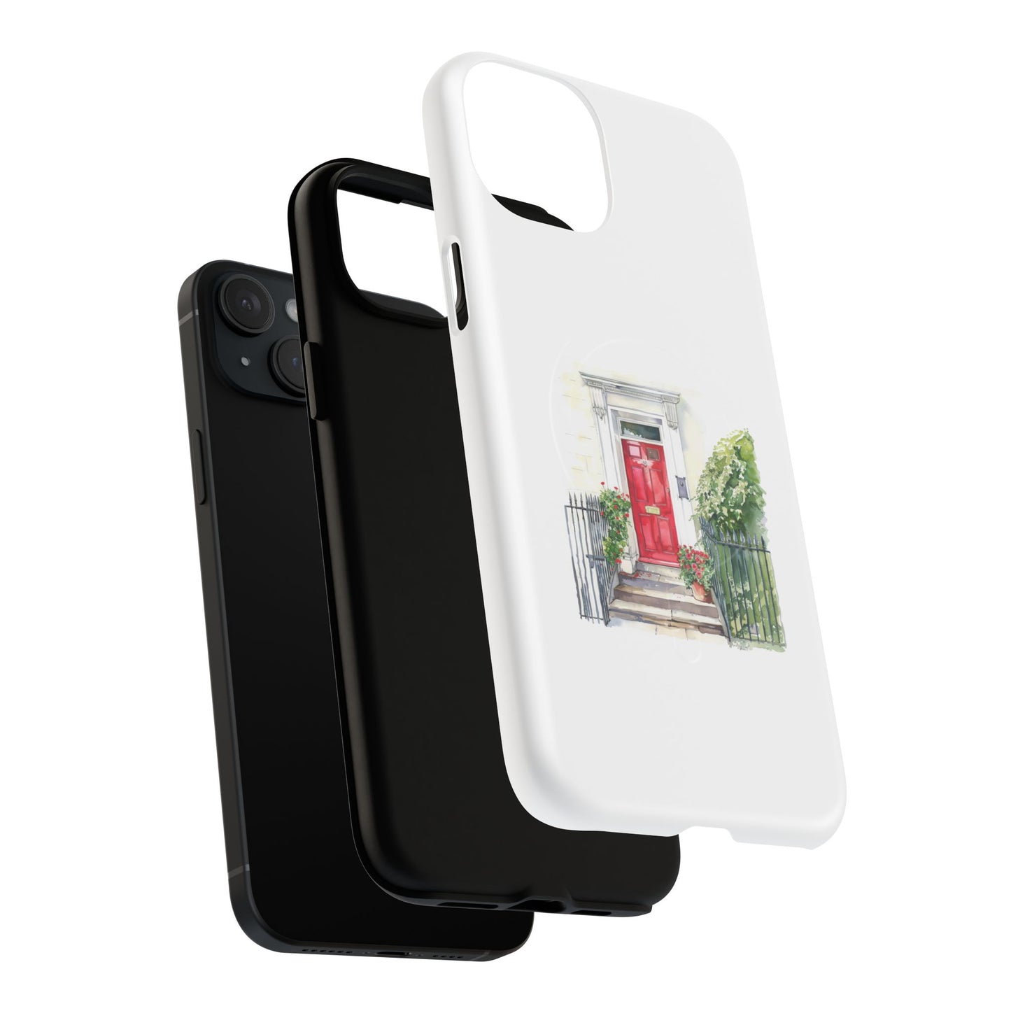 Charming Red Door Tough Magnetic Case - Custom Phone Cover, Gift for Home Lovers, Holiday Presents, Unique Decor