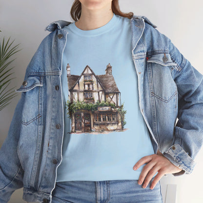 Charming British House - Warm and Cozy Unisex Heavy Cotton T-Shirt