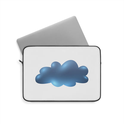 Cloudy Laptop Sleeve, Cute Cloud Design, Tech Accessory, Gift for Students, Computer Case, Protective Sleeve