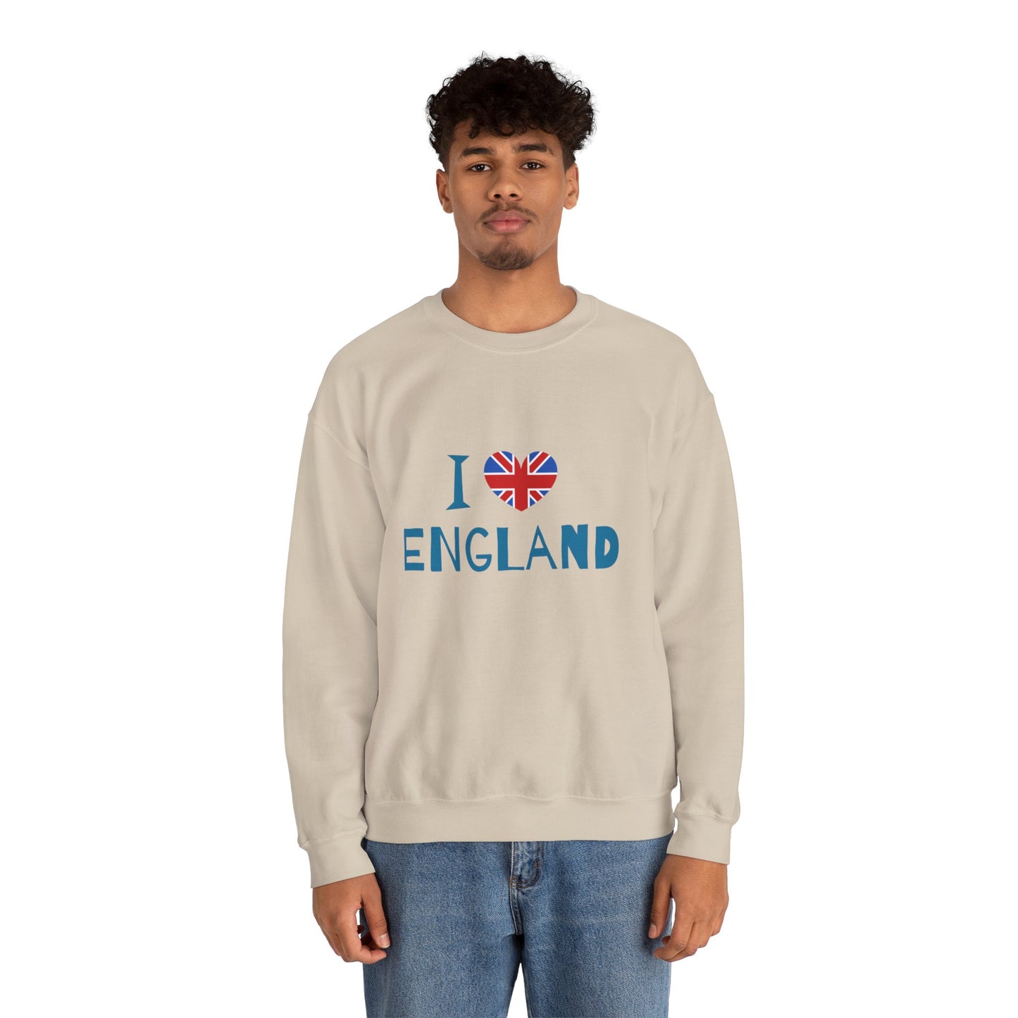 Unisex Heavy Blend™ Crewneck Sweatshirt Cozy  - I Love England