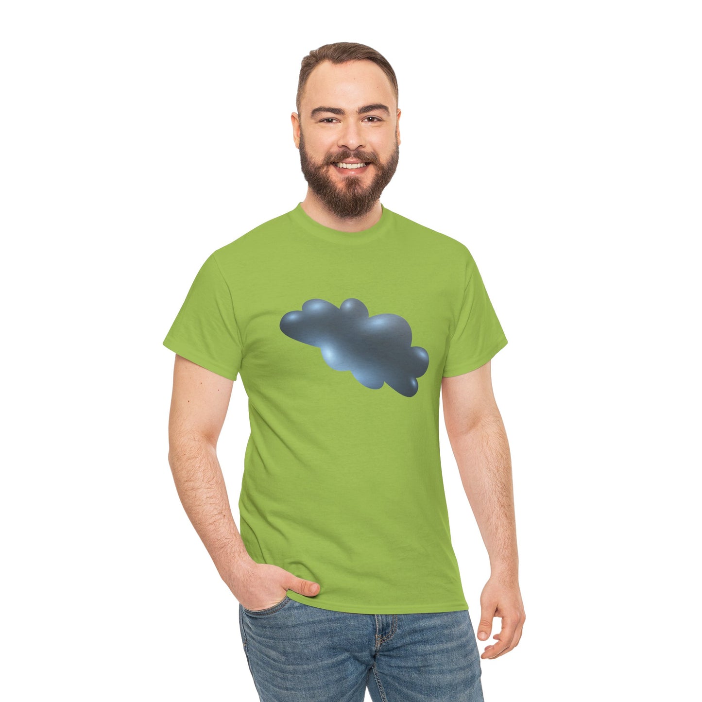 Unisex Heavy Cotton T-Shirt - Durable Serene Cloudscape - Dreamy Cloud