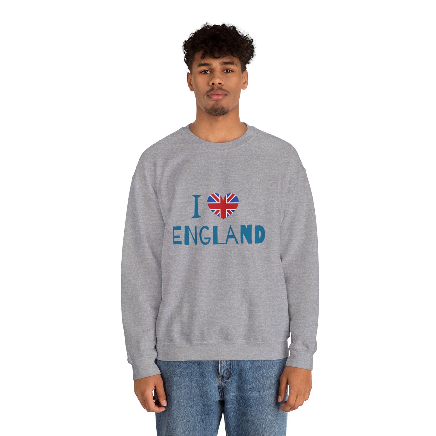 Unisex Heavy Blend™ Crewneck Sweatshirt Cozy  - I Love England