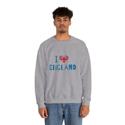 Unisex Heavy Blend™ Crewneck Sweatshirt Cozy  - I Love England
