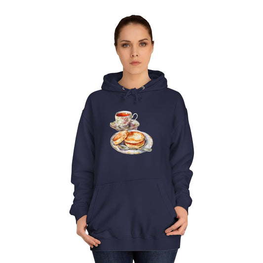 Unisex College Hoodie - Pomp and Plate - Traditional Royal British Meals