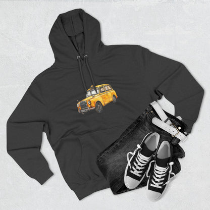 Vintage Car Classical Three-Panel Fleece Hoodie