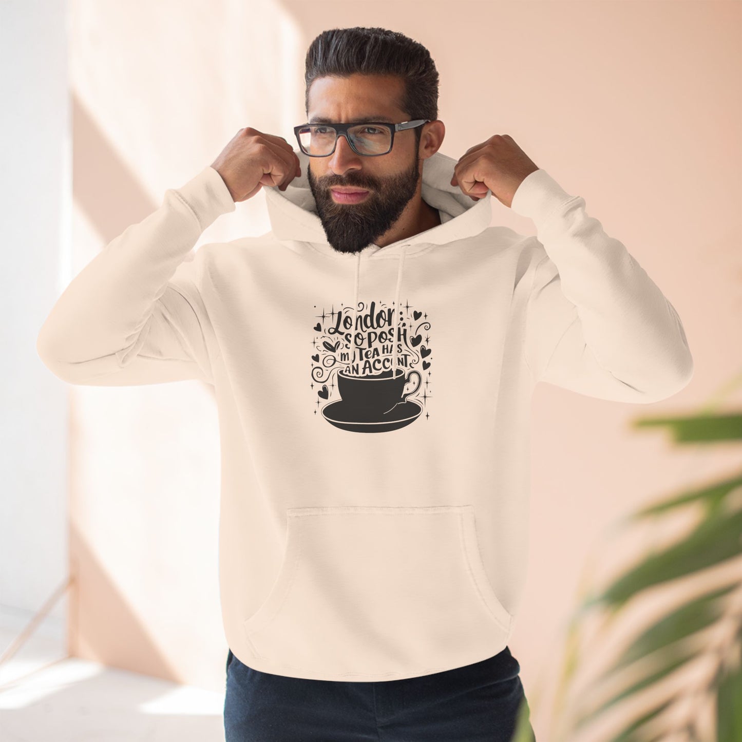 Three-Panel Fleece Hoodie - London's Nostalgic Tea