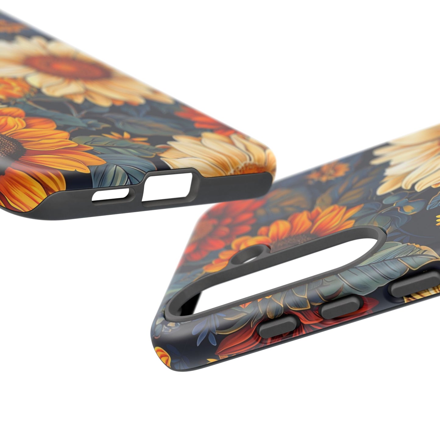 Floral Tough Phone Case | Sunflower Design, iPhone Cover, Protective Case, Gifts for Her, Floral Phone Accessory