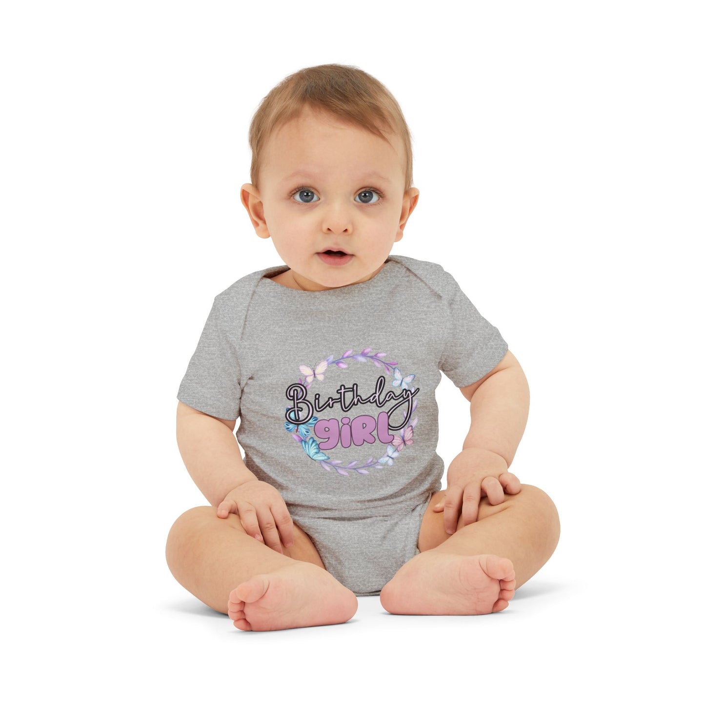 Birthday Girl Baby Bodysuit - Cute Floral Design for Celebrating Infants