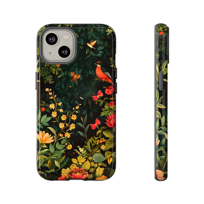Floral Tough Phone Case, Nature-Inspired Design, Ideal for Garden Lovers, Gift for Birthdays, Christmas, Eco-Friendly Accessory