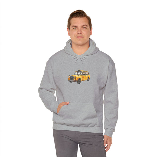 Unisex Heavy Blend™ Hooded Sweatshirt - Timeless Styled Vintage Car -