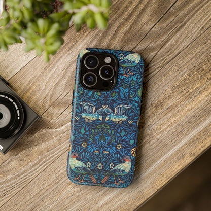 Elegant Bird Pattern Phone Case | Nature Lover Gift, Stylish Mobile Cover, Floral Design, Eco-Friendly, Unique Cell Phone Protector