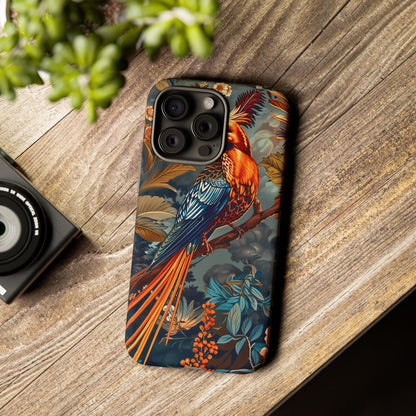 Vibrant Phone Case with Exotic Bird Design, Floral Phone Cover, Tough Case for Nature Lovers, Unique Gift Idea, Phone Accessory, [...]