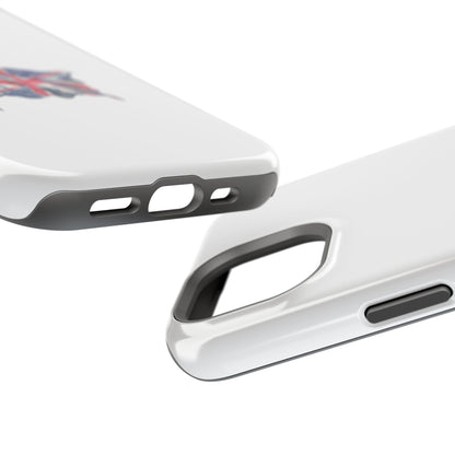 UK Flag Magnetic Tough Case, Durable Phone Cover, British Pride Accessory, Gift for Travelers, Patriot’s Tech Protector