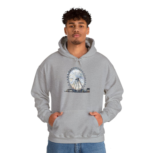 Unisex Heavy Blend™ Hooded Sweatshirt - Iconic London Eye