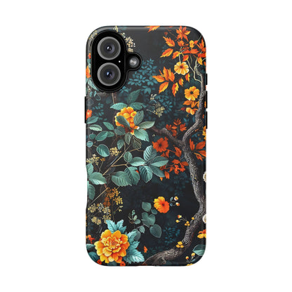 Floral Phone Case | Tough Cases, Protective Cover, Gift for Her, Autumn Vibes, Floral Phone Accessory, Unique Design