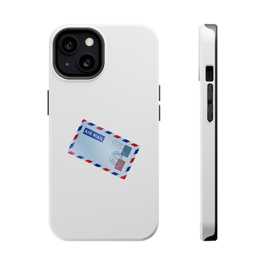 Air Mail Design Magnetic Phone Cases, Custom Phone Cover, Unique Gift for Travelers, Stylish Accessories for Holidays, Fun Phone Cases