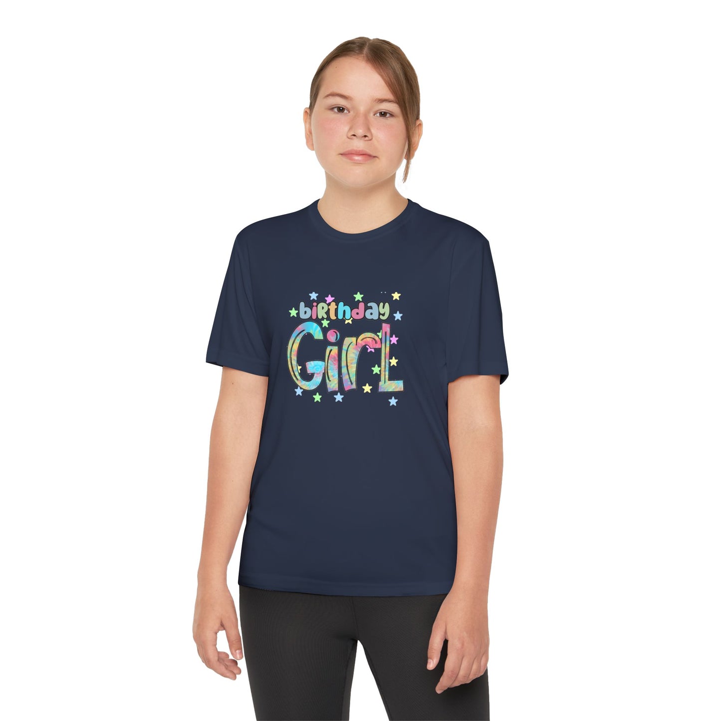 Youth Tee – Animal Print Birthday Girl Sublimation Design - Celebrate in Style!