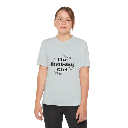 Youth Birthday Tee - The Birthday Girl Celebratory T-Shirt