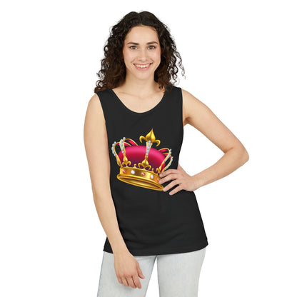 Unisex Garment-Dyed Tank Top - British Royal Crown