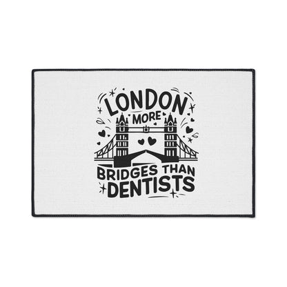 London is having more Bridges - London-Themed Heavy Duty Floor Mat: Perfect for Home Decor, Kitchen, Office, Gifts, and Occasions!