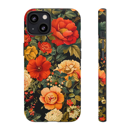 Floral Phone Case, Tough Cases, Decorative Tech Accessories, Gift for Her, Nature Lover Gift, Boho Style Case, Spring Floral Cover