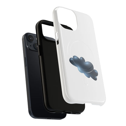 Stylish Magnetic Phone Case, Tough Protective Case, Cloud Design Phone Cover, Unique Gift for Tech Lovers, Trendy Mobile Accessories