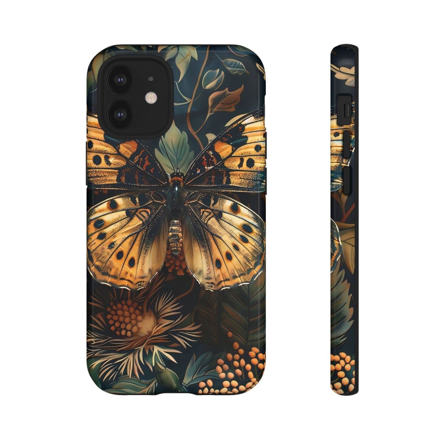 Butterfly Floral Phone Case, Tough Cases, Protective Cover, Unique Gift, Nature Lover, Art Print, Spring Decor