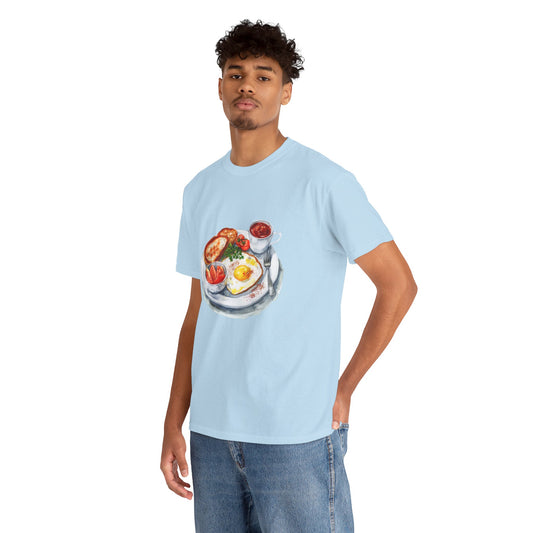 Unisex Heavy Cotton T-Shirt - Elegant and Opulent Morning Elegant Feast