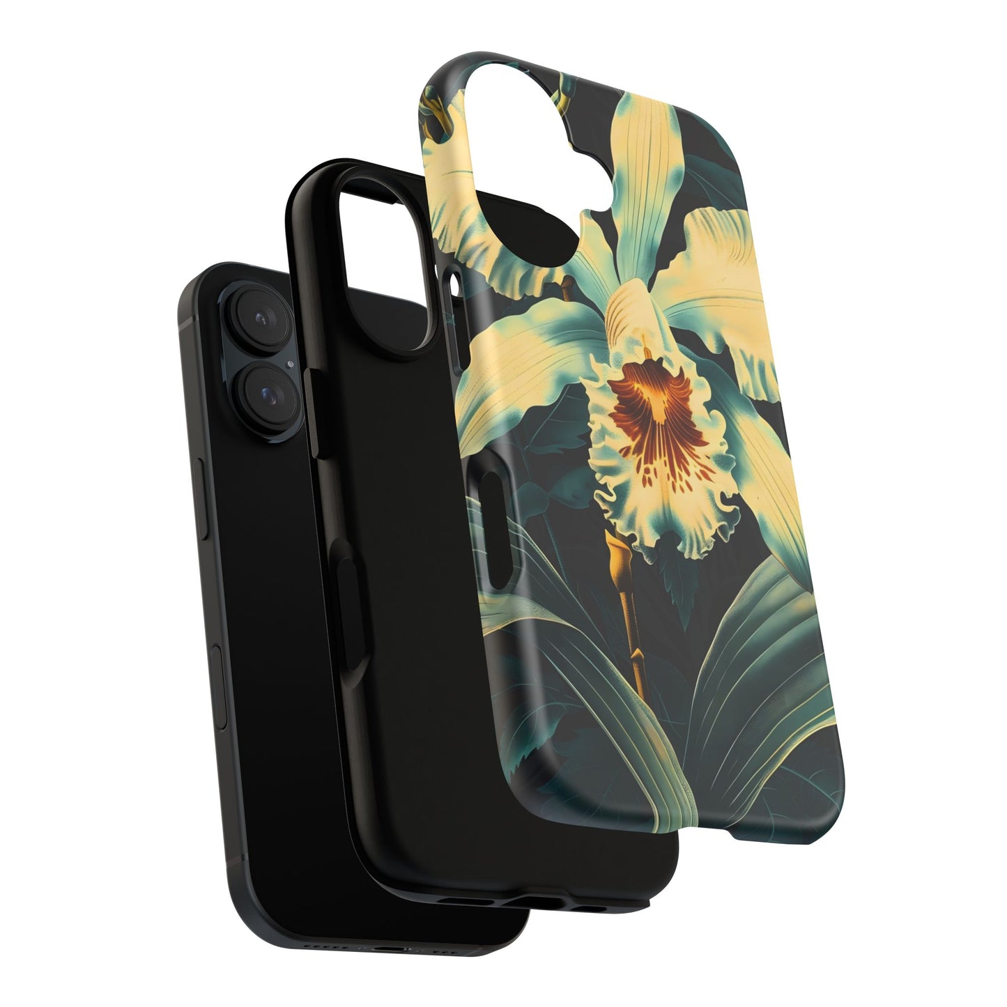 Floral Phone Case - Tough Cases with Orchid Design, Durable Smartphone Cover for Nature Lovers, Floral Gift for Her, Botanical [...]