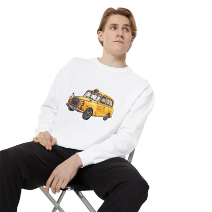 Unisex Garment-Dyed Sweatshirt Elegant - British Vintage Car