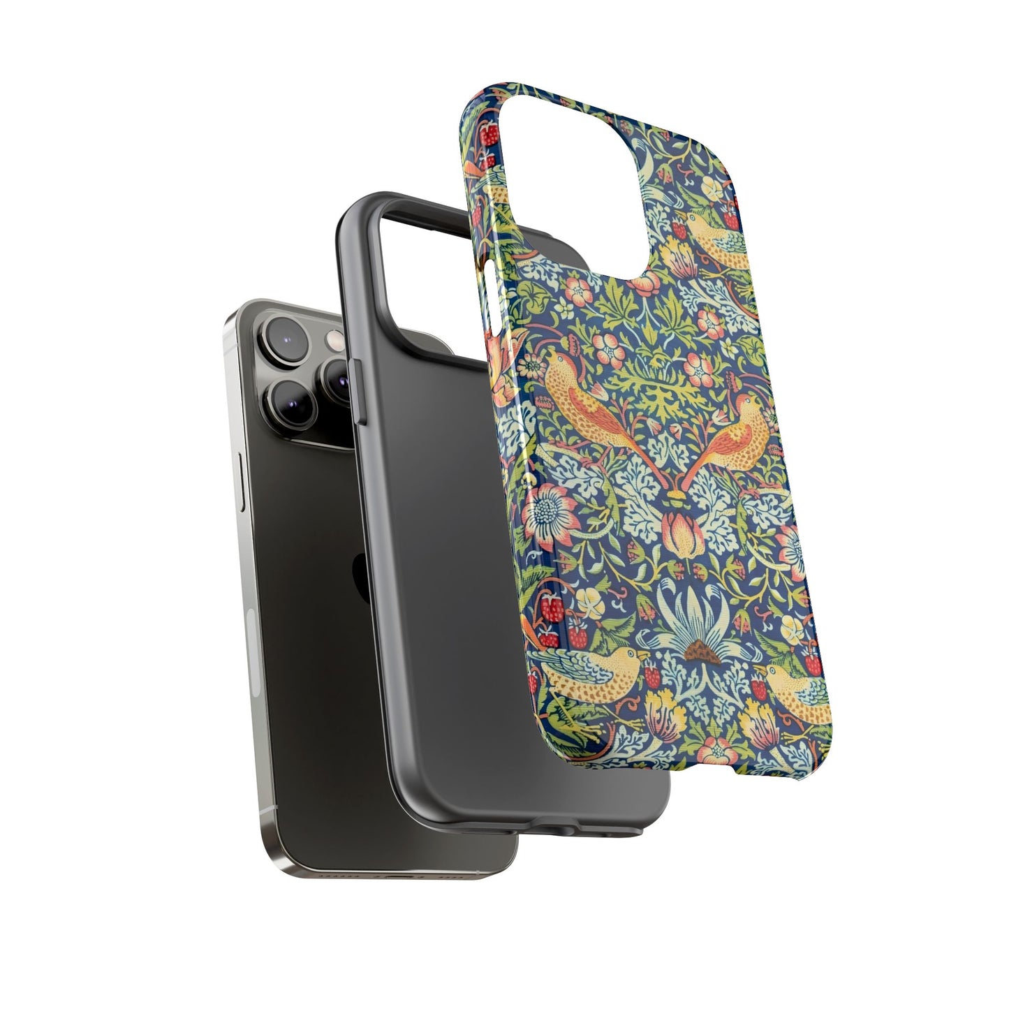 Floral Phone Case | Tough Cases, Stylish Protection, Unique Gift, Eco-Friendly, Floral Pattern, Bird Design