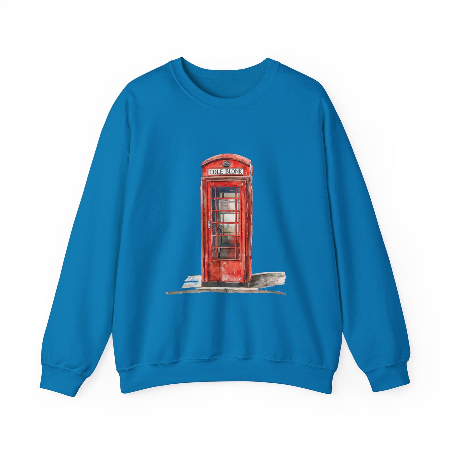 Unisex Heavy Blend™ Crewneck Sweatshirt Classy - Iconic British Public Telephone
