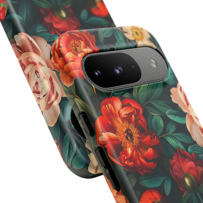 Floral Phone Case - Tough Cases, Vibrant Protection, Gift for Her, Cute Floral Design, Trendy Accessory, Perfect for Spring