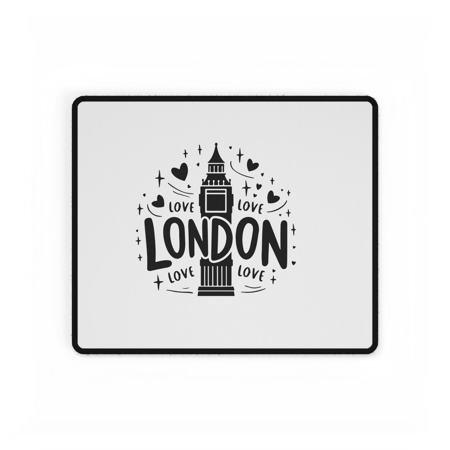 London Love Desk Mat, Stylish Office Decor, Unique Workspace Gift, Home Office Accessory, Desk Organizer Mat
