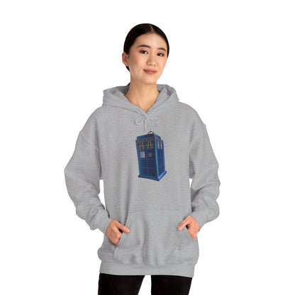 Unisex Heavy Blend™ Hooded Sweatshirt - British Police Public Call Box - Iconic TARDIS