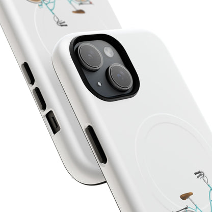 Tough Magnetic Phone Cases, Stylish Bicycle Design, Durable Protection, Perfect Gift for Cyclists, Trendy Tech Accessory