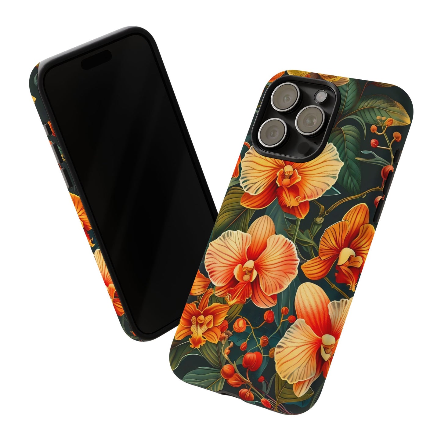 Floral Phone Case - Tough Cases, Protective Cover, Gift for Her, Smartphone Accessory, Floral Design, Nature-Inspired