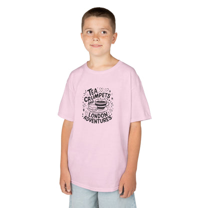 Kids Tee - Tea  Crumpets and London adventures