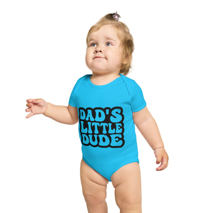 Funny Dad's Little Dude Baby Bodysuit | Cute Infant Clothing for New Dads
