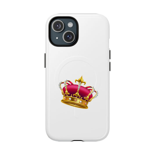 Crown Magnetic Phone Case - Royal Design, Tough Protection, Unique Gift, Elegant Phone Cover, Stylish Tech Accessory