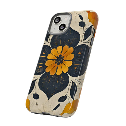 Floral Phone Case - Tough Cases, Botanical iPhone Cover, Vintage Flower Design, Durable Smartphone Protection, Unique Gift Idea