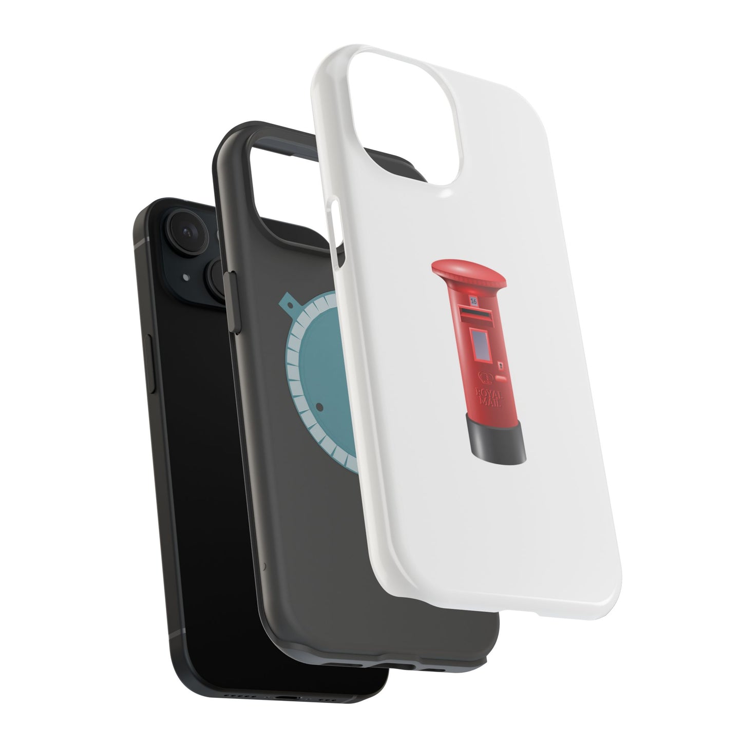 Red Post Box Magnetic Tough Case, Phone Case for Mail Lovers, Unique Gift for Stationery Enthusiasts, Postal Theme iPhone Cover, Fun Gadget