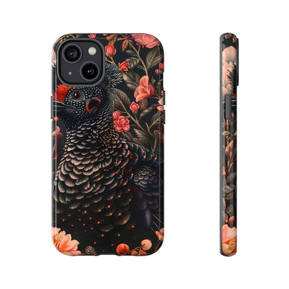 Tough Cases: Floral Design Phone Case, Stylish Protection for Your Phone, Unique Gift for Bird Lovers, Vibrant Floral Art, [...]