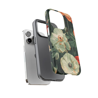 Floral Phone Case - Tough Cases, Botanical Design, Gift for Friends, Trendy Mobile Cover, Personalized Phone Accessory