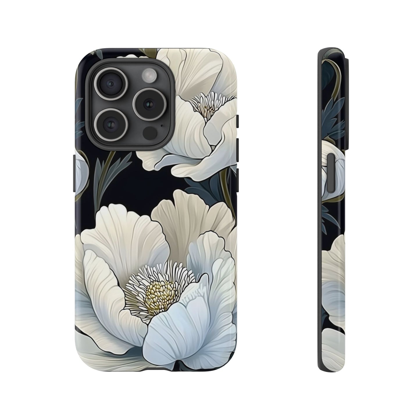 Floral Phone Case, Tough Cases for Women, Stylish Phone Cover, Floral Design Phone Protector, Nature Inspired Tech Accessories
