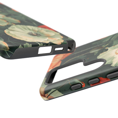 Floral Phone Case - Tough Cases, Botanical Design, Gift for Friends, Trendy Mobile Cover, Personalized Phone Accessory